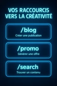 Raccourcis et commandes avancées pour booster votre expérience